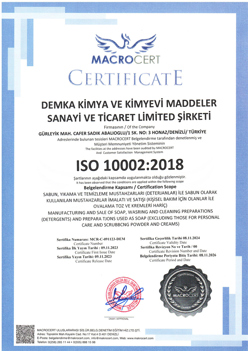 MTER MEMNUNYET YNETM SSTEM SERTFKASI